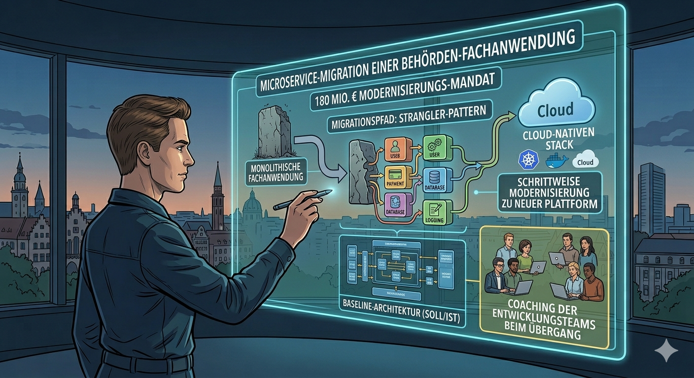 Microservice-Migration einer Behörden-Fachanwendung.